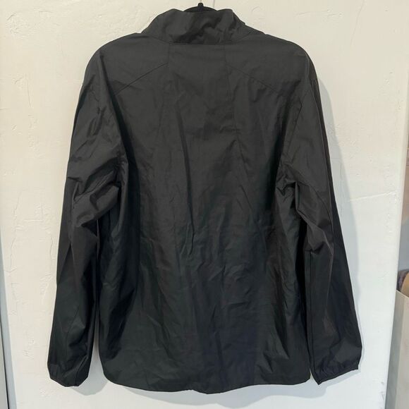 Port Authority Men’s Jacket Black Pullover Windbreaker Jacket Half Zip Large - Picture 2 of 7